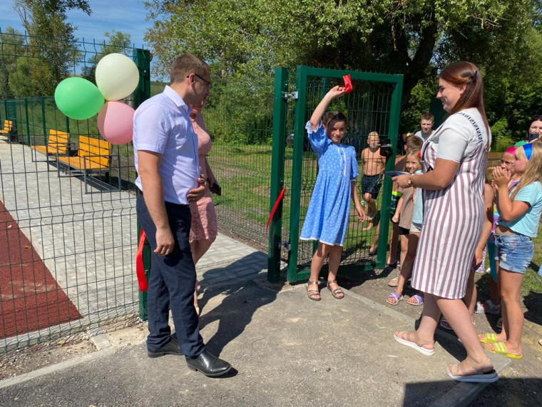 Торжественное открытие детской игровой площадки в с.Колтуновка.